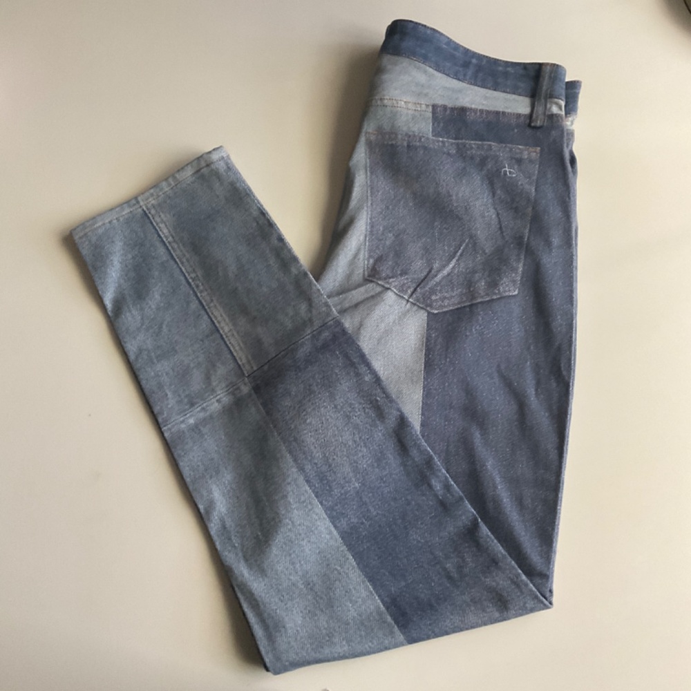 Rag & Bone Nina Miramar Patchwork Straight-Leg Je… - image 4